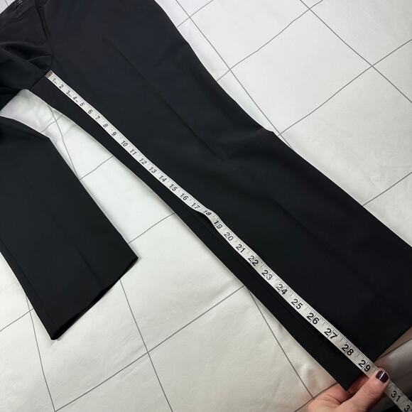 J.Crew Pants Womens 6 Black 365 Wool Full Length Slim Straight Solid Classic - Picture 9 of 11